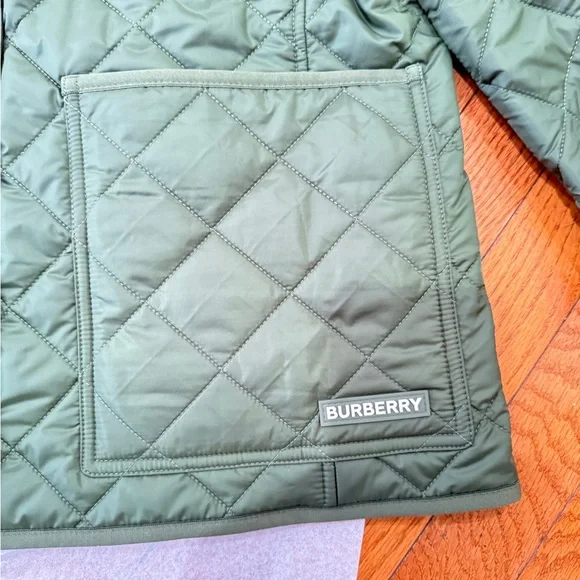 Burberry Quilted Women's Jacket Dark Olive NEW
